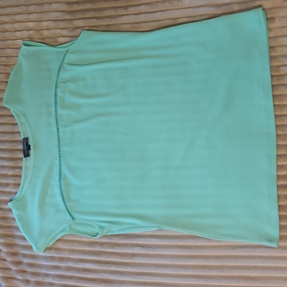 Women's medium, minty green, short sleeve blouse by The Limited